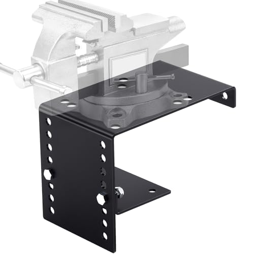 Outus Bumper Vice Mount Rv Bumper Support Bracket Pre-drilled for Versatile Height Adjustment, Easily Bolt to Utility Truck or Service Body Truck, Hardware Included, Carbon Steel, Black