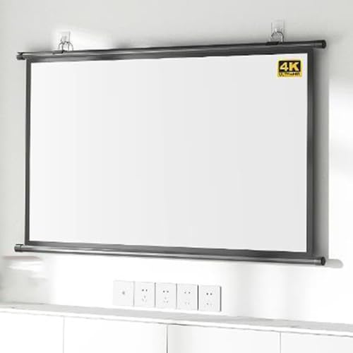 Pantalla Manual Proyector 72" 16:9 HD 4K miniatura 1