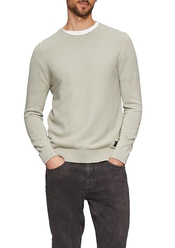 Pull mélange de structures homme s.Oliver 2156076 tricot col rond manches longues