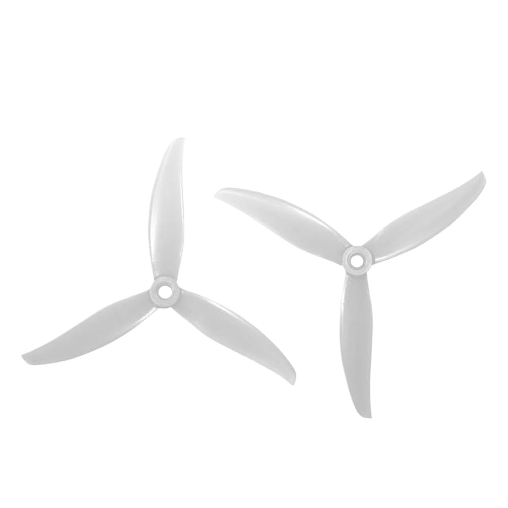 10 Paires d'hélices de 5,1 Pouces à Pas de 2,9 compatibles avec Les Drones RC, Ensemble CW/CCW en Polycarbonate(FPR29 White)