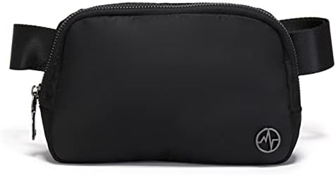 Pander 1L Fanny Pack Everywhere Belt Bag, Bum Bag Crossbody Bags for Women with Adjustable Strap (Black)