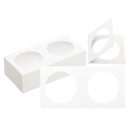 PATIKIL 2 x 2 Coin Flips, 50 Pack 37mm Cardboard Coin Holder...