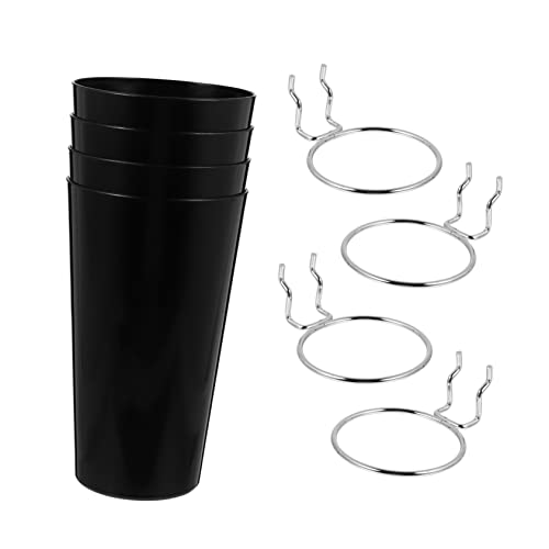 Cabilock 4pcs Abs Plastic Pegboard Hooks Cup Storage Organizer Hardware Tool Kit Hooks for Pegboard Universal Fit