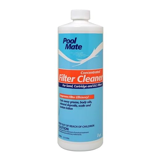 Pool Mate 1-2702 Liquid Filter Cleaner for Swimming Pools, 1-Quart