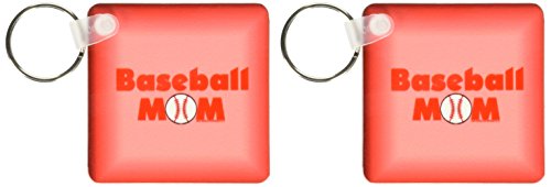 Porte-clés Baseball Mom Rouge 3drose accessoire de sport grand format 5,7 x 11,4 cm KC 12402 1
