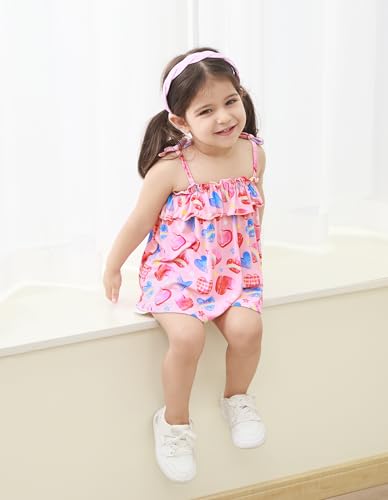 Image of Baby Girl Sleeveless T-Shirts Toddler Infant Girls Tank Top T-Shirt Viscose from Bamboo Summer Cool Tees 3Months-5T