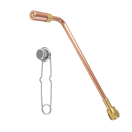 JZWELD 4-MFA-1 Acetylene Rosebud Torch Tip with Flint Striker #4 Oxygen Acetylene MFA-1 Heating Replacement #4 Heating Nozzle for Victor 100 Series Torch Handles and 100C/WH26/WH260 Torches