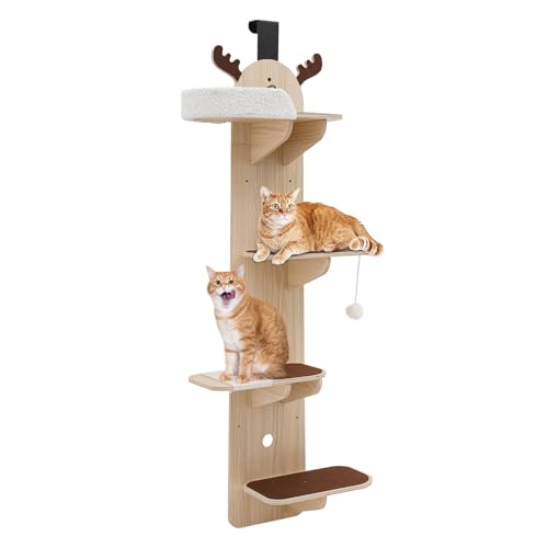 Árbol para Gatos de Puerta 4 Niveles con Nido miniatura 1