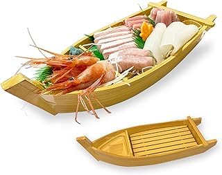 Amazon.co.jp: 越前宝や 舟盛り 器 1個 1人舟 下司付 舟ノゾキ付 皿