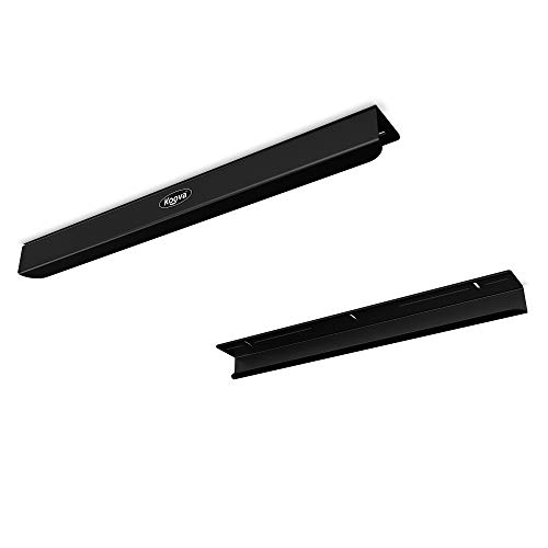 Koova Überkopf-Mülleimerregal für drei Mülleimer | Garagenregal zur Montage an der Decke mit verstellbarer Breite | unterstützt die meisten schwarzen und gelben Aufbewahrungskörbe | 3 Sets