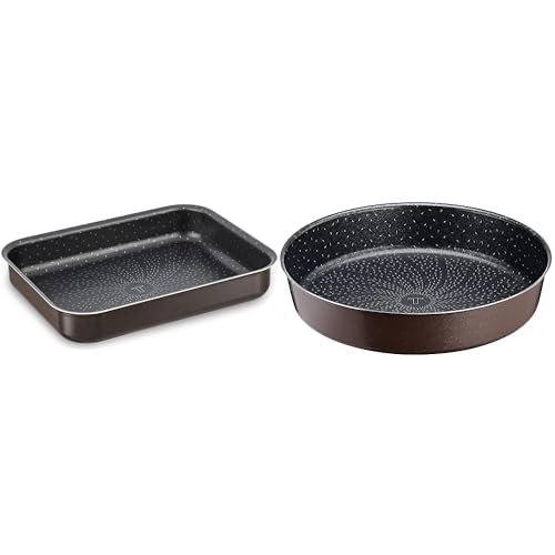 Tefal Success Plat Mini Four Aluminium J1600502, fabriqué en France & Perfectbake Moule A Manqué 26cm Aluminium 100% Recyclé J5549702, fabriqué en France