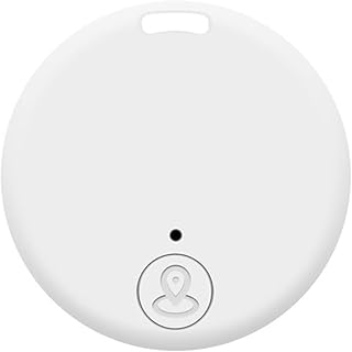 GUSAJ Smart-Tag Key Ring Anti-Lost Phone Key Finder Device Lost Alarm Two-Way Search GPS Tracking Artefact Smart Tag Find the Place of Missing Items (Colour: White, Size: X)