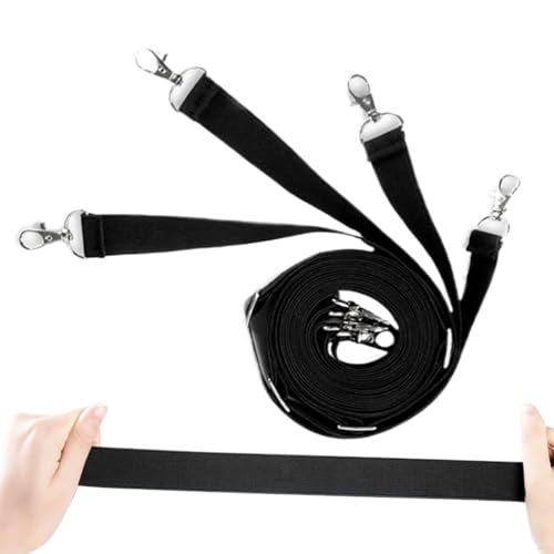 Correas para piernas equinas: cierre elástico para manta de caballo, equipo para animales de granja, cuerda antideslizante, accesorio ecuestre duradero | Correas elásticas para caballos con diseño seg