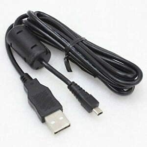 Image of 2.0 USB Data Charger Cable 2.0 USB for Nikon Coolpix S01 S2600 S2900 S4200 S4300 S6100 Camera- Black