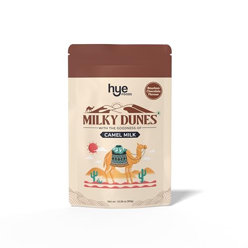 HYE FOODS Milky Dunes | Camel Milk Powder | Pasture Grazed | Bourbon Chocolate | 300gms | 10.58 Oz
