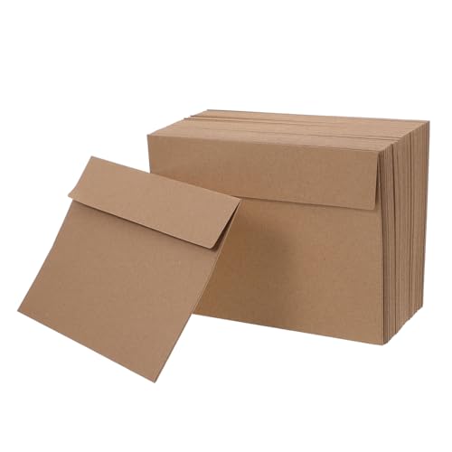 Enveloppes en papier marron pochette kraft vintage lot de 100 porte-cartes porte-lettres