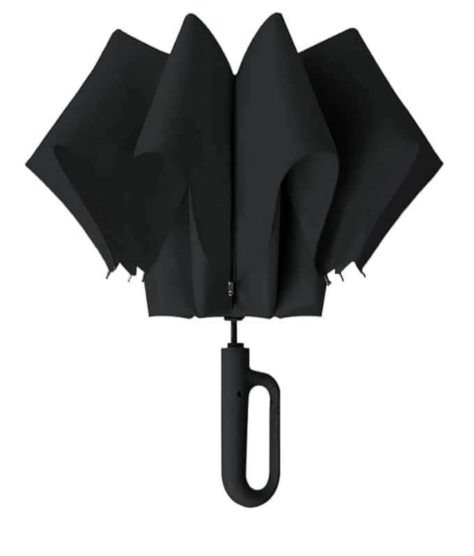Image of Besque UV Big Size Umbrella for Sun Protection Rain Windproof Strong large 2 fold for men women kids boys girls Perfect Umbrella with cover small case stylish Windproof & Compact UV large size