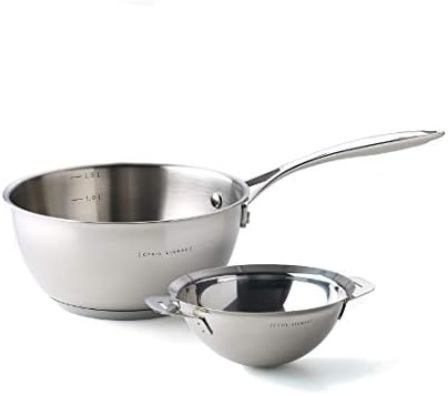 CYRIL LIGNAC 136-012 Conical Saucepan - Stainless Steel - Suitable for All Heat Sources Including Induction - 1.7 litres - 18 cm