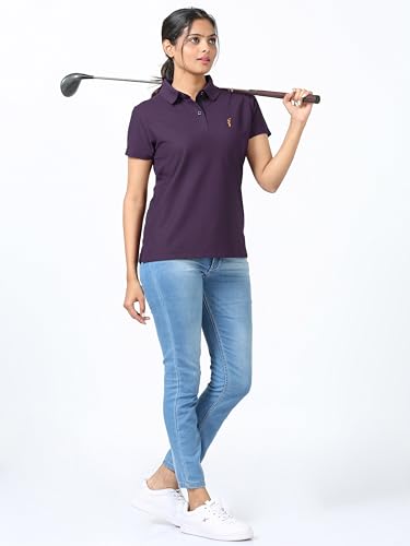 Image of STELLERS Women's Premium Polo T-Shirt, Regular Fit | Odour Resistant | Wrinkle Free | Quick Dry | Stretchable | Lightweight | Breathable | Sustainable | Anti-Static | Feather Touch Feel