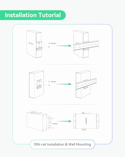 Image of Linovision Industrial Gigabit 90W POE++ Splitter with IEEE802.3bt PoE and DC 5 /9 /12 /24V Output, Din Rail Mounting, Power Supply for PTZ Cameras, Access Control Systems