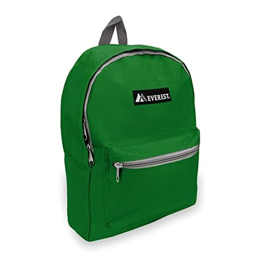 Everest Basic Backpack, Emerald Green, One Size