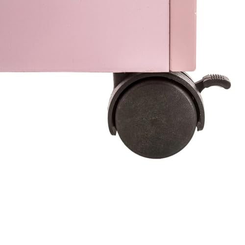 Coffre à jouets rose en bois MDF Well Home design