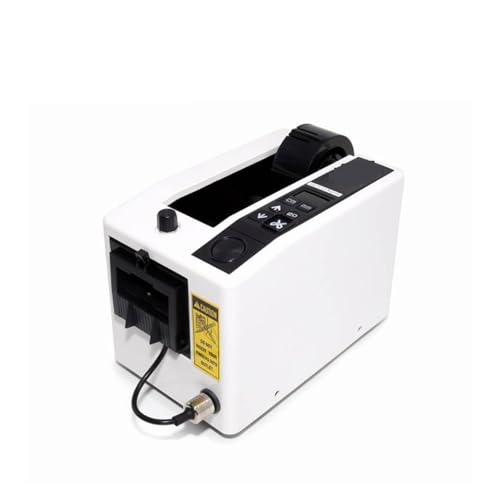 テープカッティングマシン 自動電動テープカッターディスペンサー 最大切断長さ 999mm、テープ幅 7-50mm 包装梱包作業