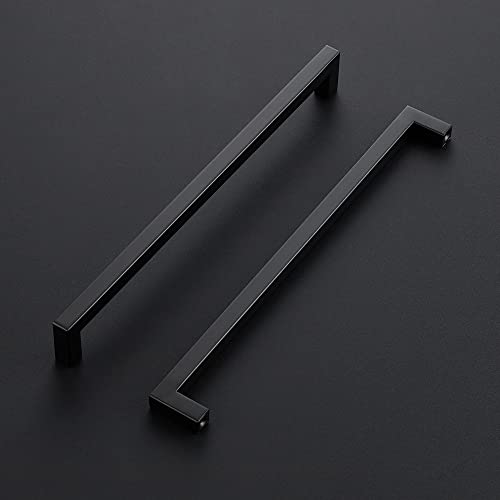 Image of Ravinte 20 Pack 11-5 /16 Inch Square Cabinet Handles Matte Black Pulls Drawer Hardware Kitchen Handles