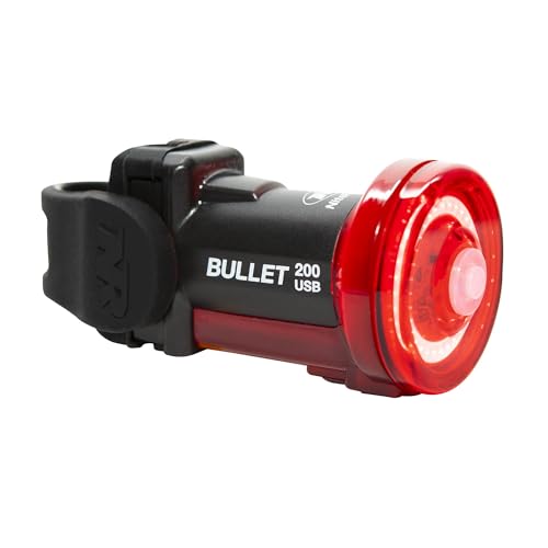 NiteRider Bullet 200 Bike Tail Light 200 Lumens USB Rechargeable