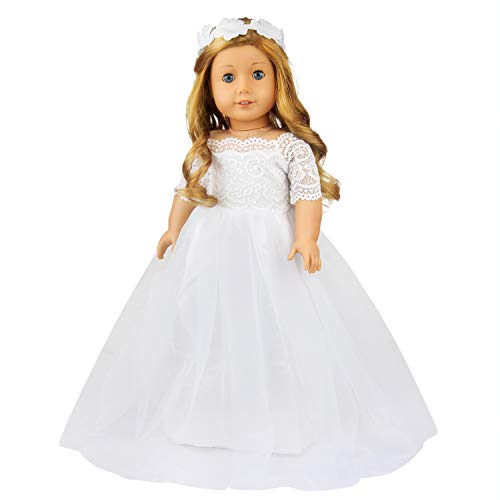 ZITA ELEMENT 1 Set Quality Handmade 18 Inch Doll Bride Wedding Dress