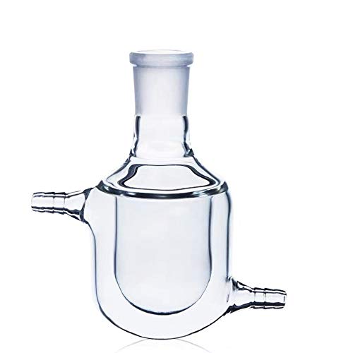 Reactor de matraz de doble capa en vidrio de borosilicato de 500ml con junta 24/29