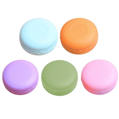 HNJUSR 5 Piezas Envases para Cosmetica, 10ml Botes Viaje Bote Plastico con Tapa, Contenedores de plástico, para Cosmetica de Viaje Botes de Plástico Rellenables para Cremas, Lociones, Maquillaje