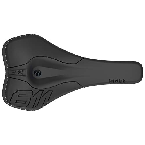 SQlab 611 Ergowave S-Tube Rail 140 Saddle blk