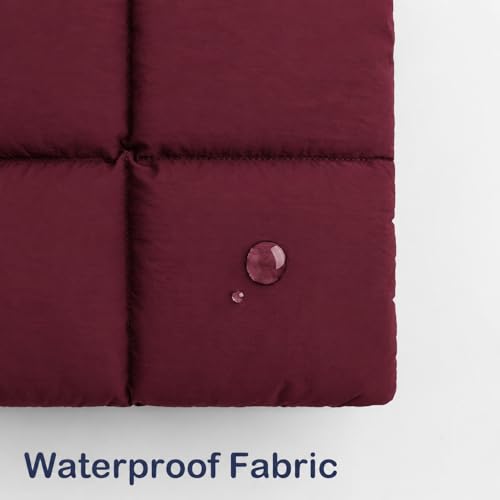 Image of ProElite Puffy Tablet Sleeve Case Upto 13.3 inch for Galaxy Tab S10 Fe+ /S9 FE+ /S7+ /S8 Plus /S9 Plus /S7 FE 12.4 inch, iPad Pro 12.9 inch, MacBook Air /Pro Retina, Microsoft Surface Pro 4 /5 /6 /7 /8 /9, Wine Red