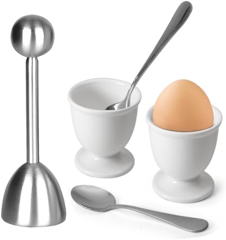 Amazon.com: NobleEgg Egg Cups for Soft Boiled Eggs - Vintage Style ...