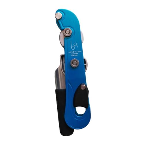 Image of Rocky Climbing Gear Ascender Rappelling Descender for 9-12MM Rope Blue| Carabiners & Hardware| Caving | Outdoor Sports |Sporting Goods