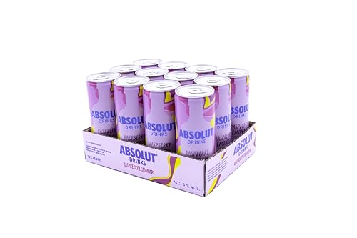 Absolut Raspberry Lemonade REDI Cóctel 12 unidades - 250 ml