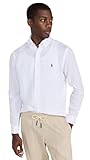 Polo Ralph Lauren Men's Linen Long Sleeve Shirt, White, XL