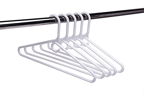 Quality Hangers P031-30 Quality White Plastic Hangers 30 Pack - Super Heavy Duty Plastic Clothes Hanger Multipack thumb #4