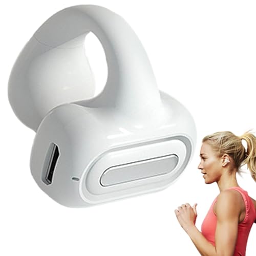 Cuffie Di Conduzione Ossea - Orello A Clip Auricolari Auricolare Ed Ergonomico 12 Ore Di Esecuzione Per Attività Sportive Lavoro O Uso Quotidian leggero aperto wireless