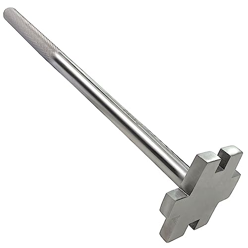 WEDO Bung Wrench,Stainless Steel Drum Bung Wrench,Barrel Wrench Opener Tool,Oil Drum Lid Opener,Head 70mm(3