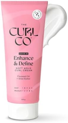 The Curl Co Softhold Curl Cream | For Dry, Frizzy, Wavy, Curly Hair | 2in1 Styling cream with leave-in conditioner and soft hold gel | No sulphates, silicones, parabens, alcohol, mineral oils | 200 g