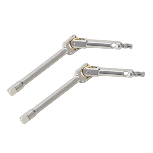 TCRC Fully Assembled High Steering Angle Universal Grade 5 Titanium U-Joint Axle Shafts for Axial SCX24 AX24 1/24 RC Crawler Car Upgrade Parts