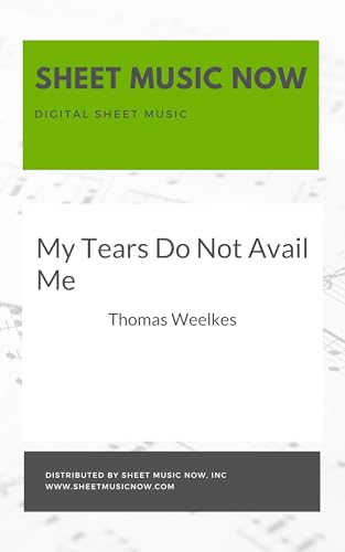 My Tears Do Not Avail Me (English Edition)
