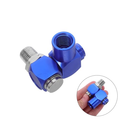 Manguera de Aire Conector Rápido 1/4 NPT de Aluminio Giratorio 360 Grados 8