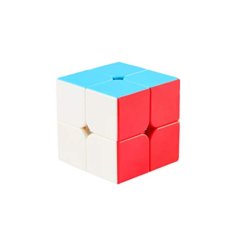 Cooja Rubix Cube 2x2, Stickerless Magic Cube 2x2x2 Pocket Cube Smooth Speed Durable 3D Puzzle Cube Toy for Boys Girls