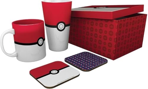 Pack Pokémon ABYstyle avec verre XXL, mug et dessous de verre Pokéball