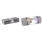 Duck Select Grip Easy Liner Shelf Liner 20' x 6' Kitchen Pack, 6-Rolls, Light Grey & EasyLiner Shelf Liner, Non-Adhesive Select Grip, 12' x 24', 1-Roll, Light Grey