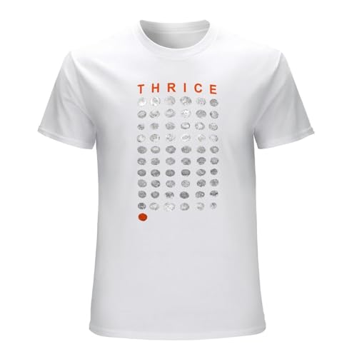 Thrice Palms Mens T-Shirt White Tees Unisex Shirt S