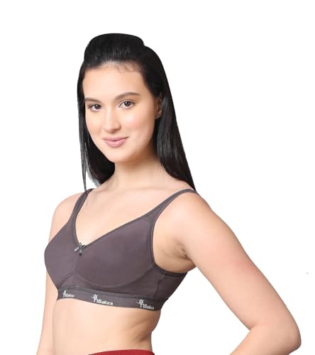 Image of Pack of 1 Non Padded Wire Free Seamless Full Coverage Sports Bra